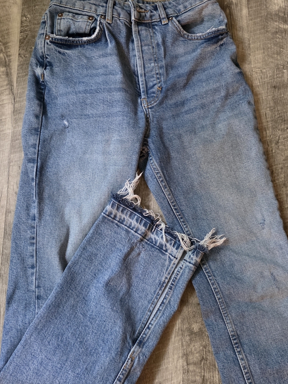 We The Free Light Blue Wide Leg Jeans - Picture 2 of 7